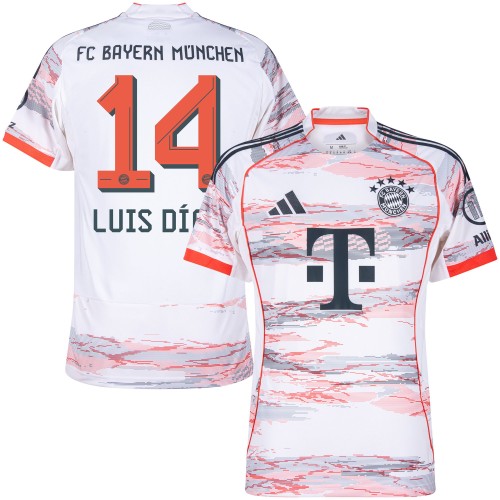 Bayern München Bortatröja Luis Díaz 14 2025–2026 Bayern München Bortatröja Luis Díaz 14 2025–2026